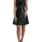 Valentino Elegant Black A-Line Mini Dress