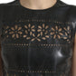 Valentino Elegant Black A-Line Mini Dress