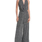 Michael Kors Collection Cheetah Halter Silk Jumpsuit