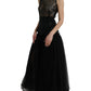 Dolce & Gabbana Elegant Black Sequined Evening Dress