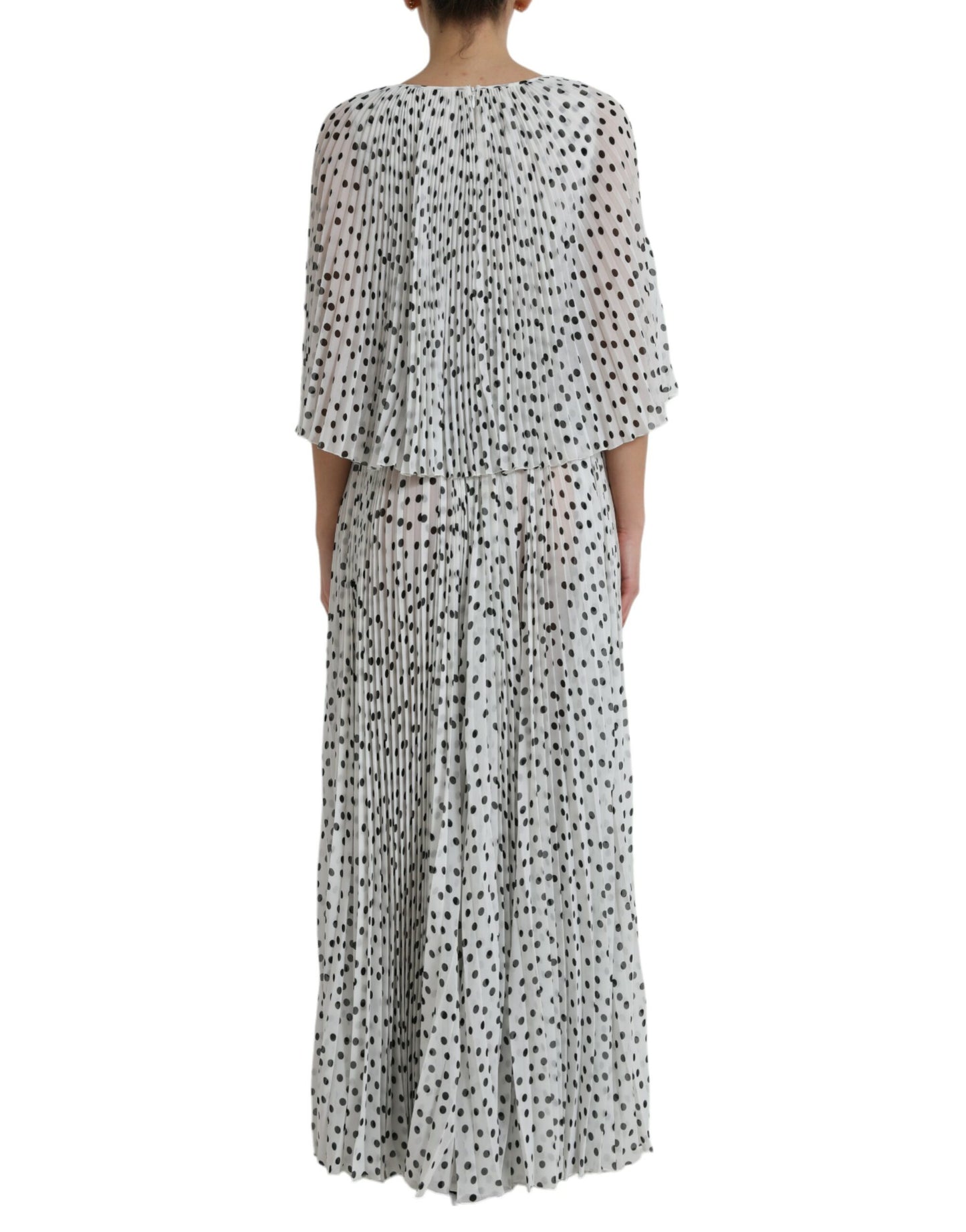 Dolce & Gabbana Elegant Polka Dots Maxi Dress