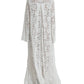 Dolce & Gabbana Elegant White Shift Dress with Crystal Embellishment