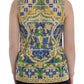 Dolce & Gabbana Majolica Embroidered Sleeveless Elegance