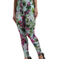 Dolce & Gabbana Elegant Floral High-Rise Leggings Pants