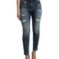 Dolce & Gabbana Elegant High Waist Stretch Denim Jeans