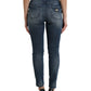 Dolce & Gabbana Elegant High Waist Stretch Denim Jeans