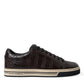 Dolce & Gabbana Elegant Exotic Leather Low-Top Sneakers