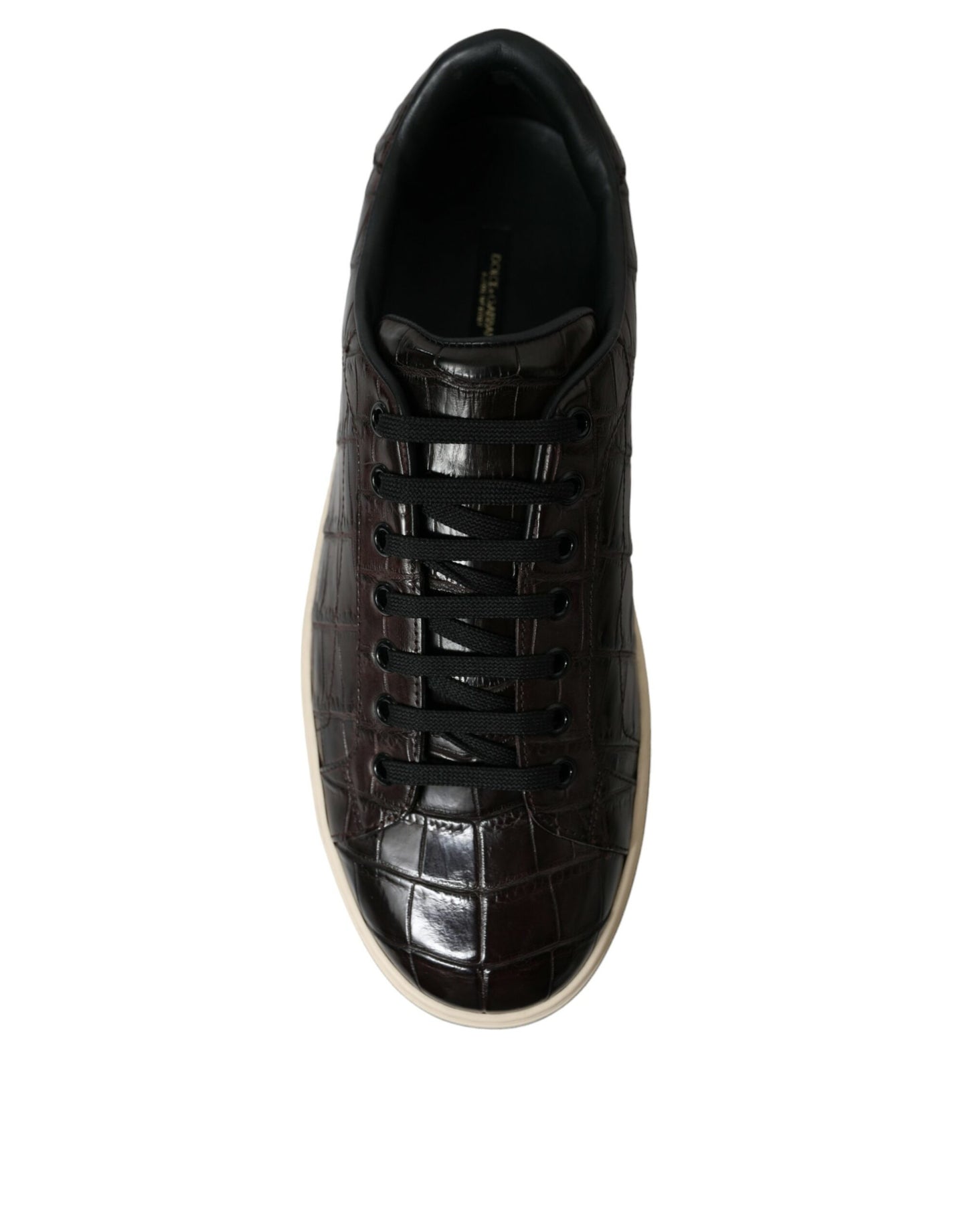 Dolce & Gabbana Elegant Exotic Leather Low-Top Sneakers