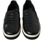 Dolce & Gabbana Elegant Crocodile Leather Low-Top Sneakers