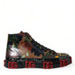 Dolce & Gabbana Chic Multicolor High-Top Sneakers