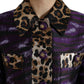 Dolce & Gabbana Exquisite Jacquard Trench With Tiger Motif