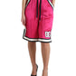 Dolce & Gabbana Chic Pink High Waist Jersey Shorts