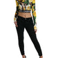 Dolce & Gabbana Elegant Floral Cropped Blouse Top