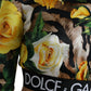 Dolce & Gabbana Elegant Floral Cropped Blouse Top