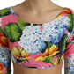 Dolce & Gabbana Floral Elegance Cropped Blouse