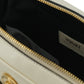 Versace Elegant White Lamb Leather Camera Bag