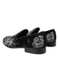 Dolce & Gabbana Elegant Floral Velvet Loafers