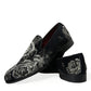 Dolce & Gabbana Elegant Floral Velvet Loafers