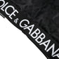 Dolce & Gabbana Elegant Black Cropped Top with Zip Closure