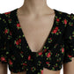 Dolce & Gabbana Floral Print Cropped Top Luxe Fashion