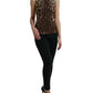 Dolce & Gabbana Sleek Leopard Print Silk-Blend Tank Top