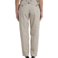 Dolce & Gabbana High-Waisted Tapered Fashion Pants - Beige