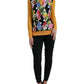 Dolce & Gabbana Elegant Patchwork Henley Silk Blend Sweater