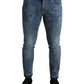 Dolce & Gabbana Chic Blue Skinny Stretch Denim Jeans