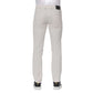 Trussardi White Cotton Men Jeans