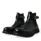 Dolce & Gabbana Elegant Black Calf Leather Chelsea Boots