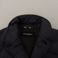 Dolce & Gabbana Elegant Dark Blue Silk Blend Jacket