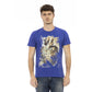 Trussardi Action Blue Cotton Men T-Shirt