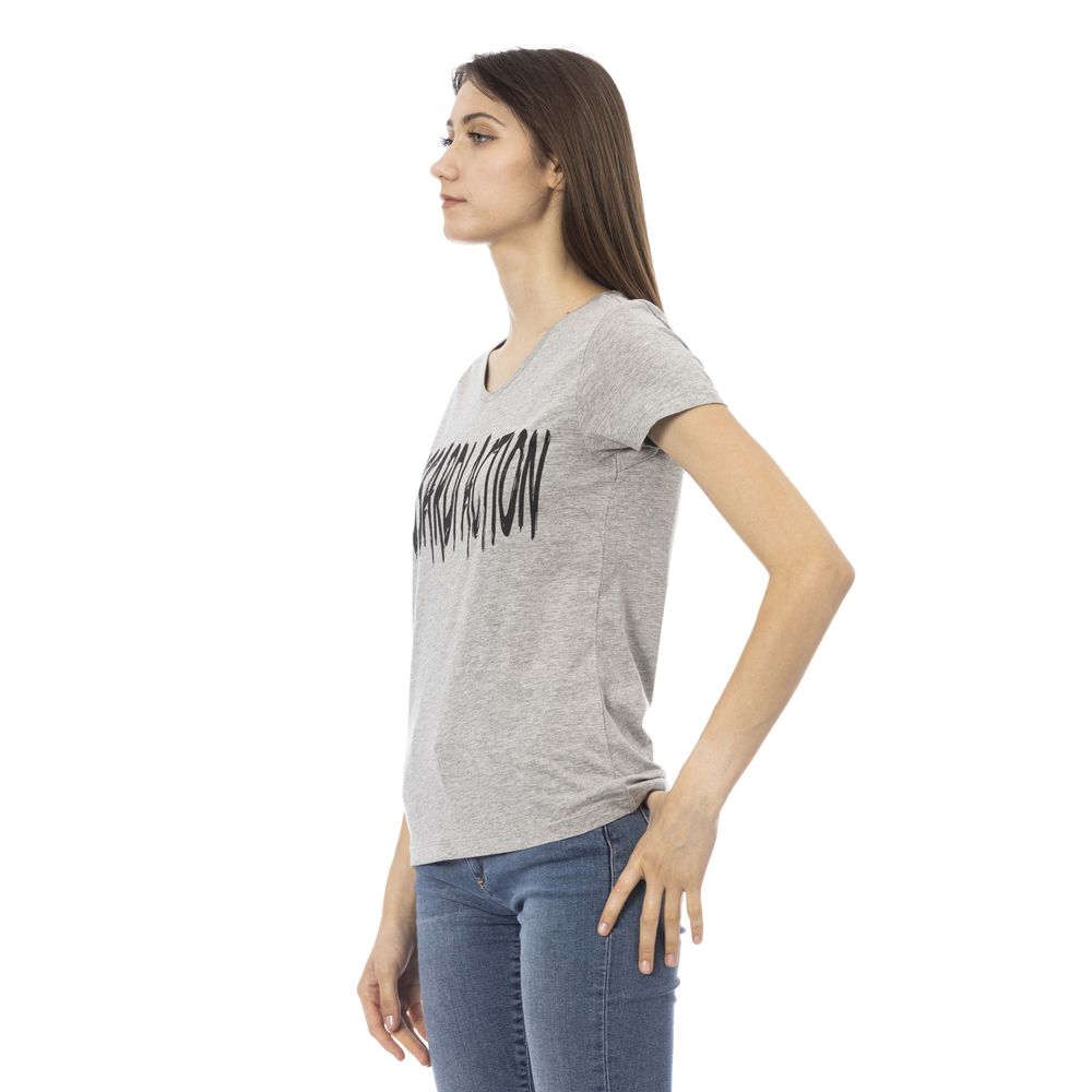 Trussardi Action Gray Cotton Women's Top