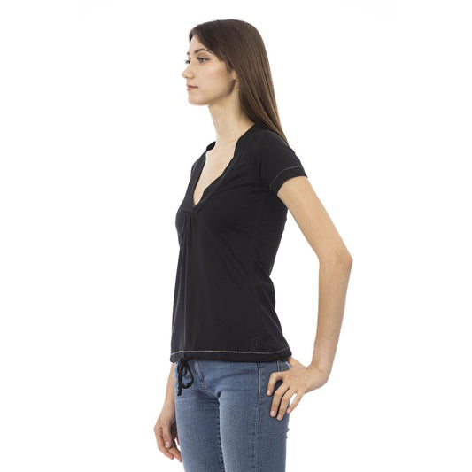 Trussardi Action Black Cotton Women Top