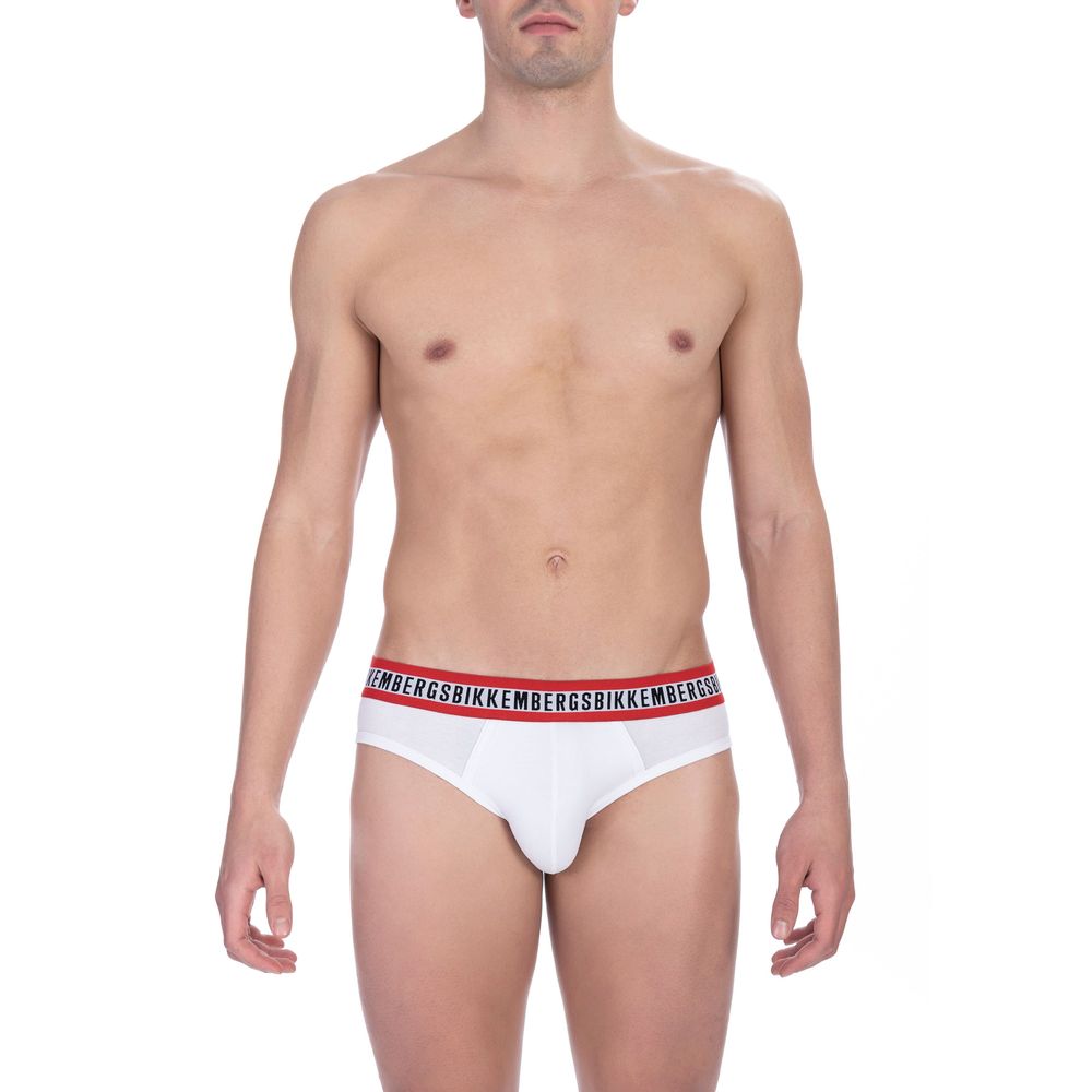 Bikkembergs White Cotton Men's Brief