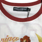 Dolce & Gabbana Elegant White Cotton Crew Neck Tee