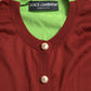 Dolce & Gabbana Elegant Silk Cardigan Sweater in Vibrant Tones