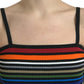 Dolce & Gabbana Chic Striped Spaghetti Strap Tank Top