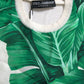 Dolce & Gabbana Silk Banana Leaf Print Tank Top