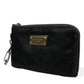 Dolce & Gabbana Elite Black Nylon & Leather Pouch with Logo Detail