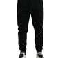 Dolce & Gabbana Elegant Black Jogger Pants - Cotton & Nylon Blend