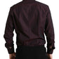 Dolce & Gabbana Elegant Maroon Martini Dress Shirt