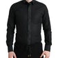 Dolce & Gabbana Elegant Black Slim Fit Dress Shirt