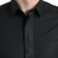 Dolce & Gabbana Elegant Black Slim Fit Dress Shirt