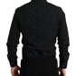 Dolce & Gabbana Sleek Black Slim Fit Italian Dress Shirt