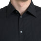 Dolce & Gabbana Sleek Black Slim Fit Italian Dress Shirt