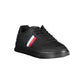 Tommy Hilfiger Black Leather Men Sneaker