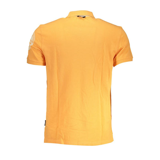 Napapijri Sleek Orange Polo with Contrast Details