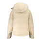 Calvin Klein Chic Beige Long-Sleeved Jacket with Removable Hood