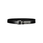 Calvin Klein Elegant Black Leather Belt with Metal Buckle